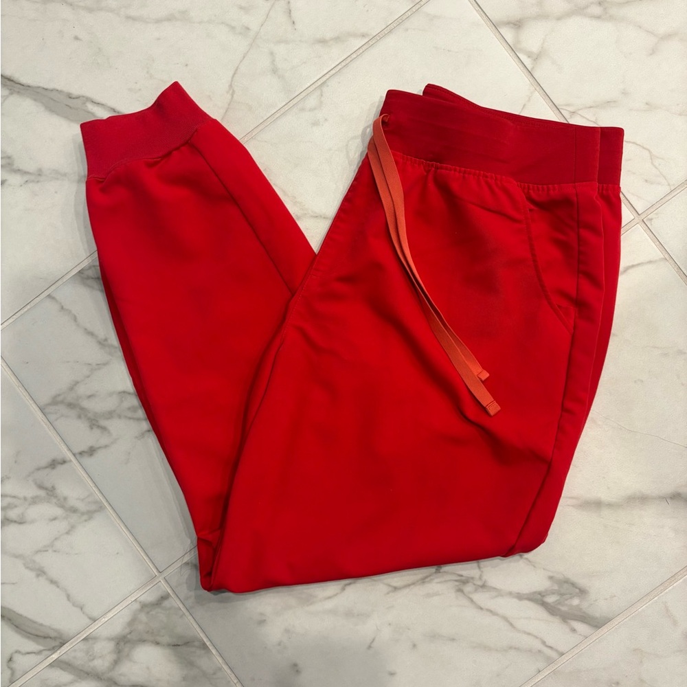 FIGS Pop Red Women Jogger Pants